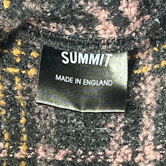 Summit UK Flannel Heavy Jacket Plaid Snap Button Up Chest‎ Hip Pockets Medium - Picture 10 of 11